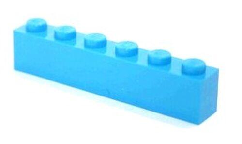 Lego Brick 1x6 - medium Azurre - PN 3009 / CN 4619653