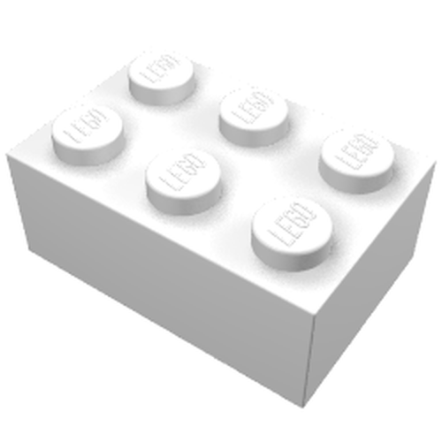 Lego Brick tijolo 2x3 - Branco - PN 3002 / CN 300251 / 300201
