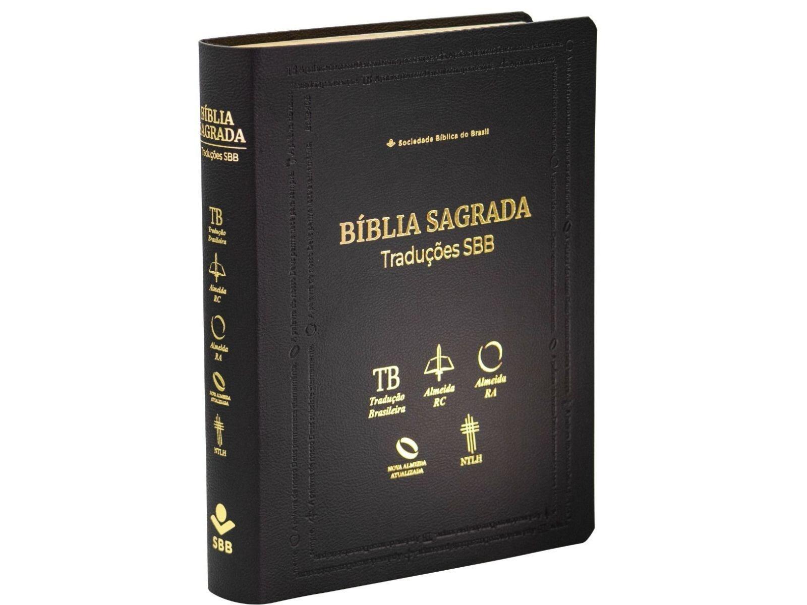 Comprar Bíblia Sagrada | 5 Traduções TB - ARC - RA - NAA - NTLH | Capa ...