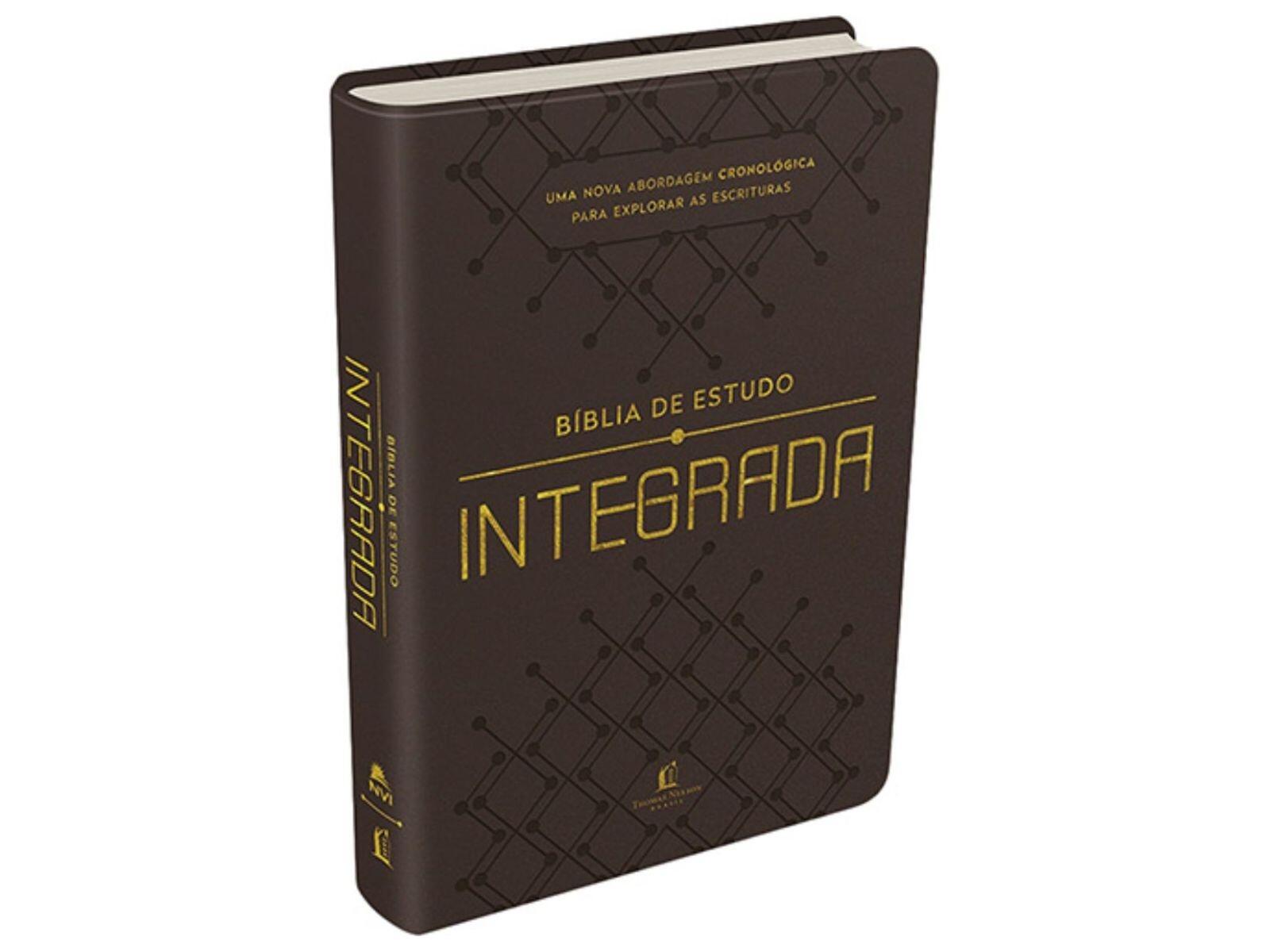 Comprar Bíblia de estudo integrada | NVI | Capa Luxo Marrom - a partir ...