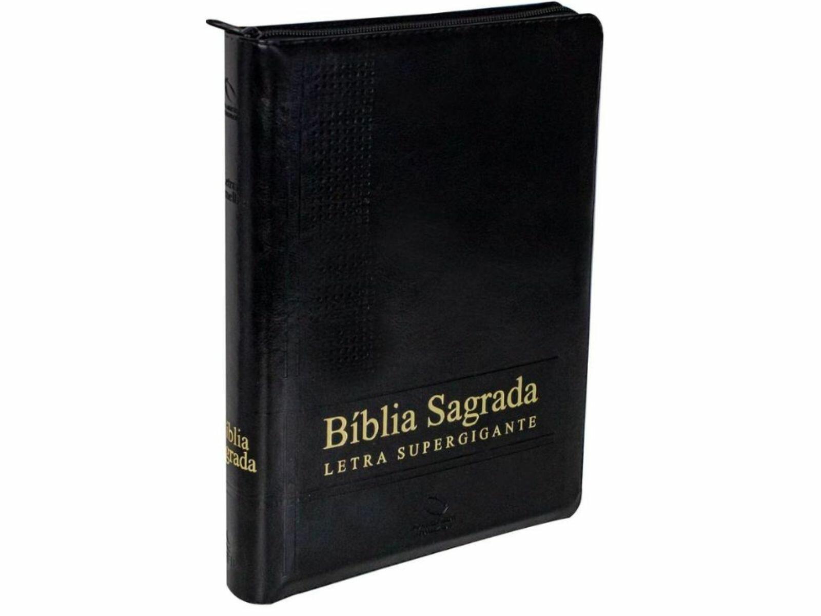 Comprar Bíblia Sagrada | Letra Supergigante com índice e zíper | Capa ...
