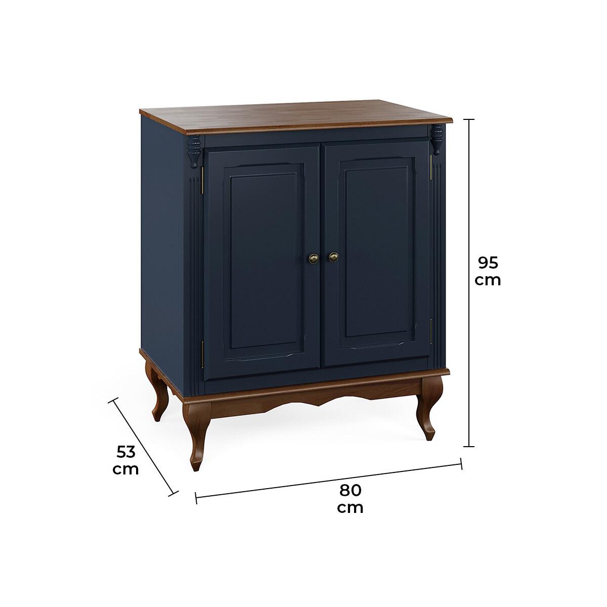 Balcão Cozinha Hannover 80cm com tampo Linz Moveis | Modema