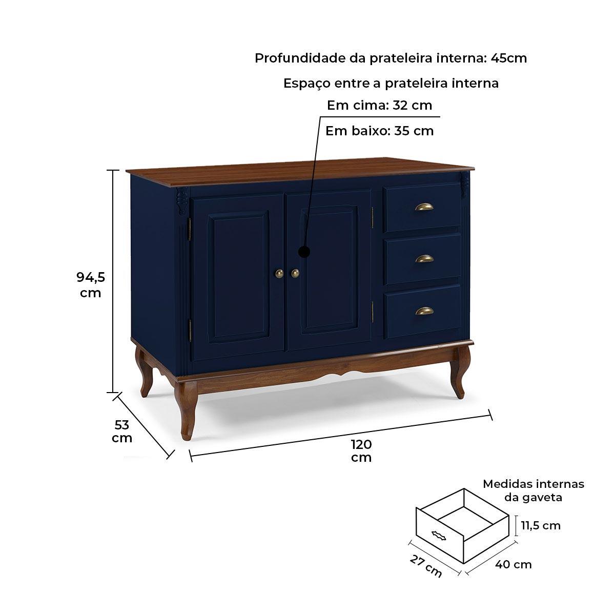 Balcão de Cozinha Hanover 120cm com Tampo | Modema
