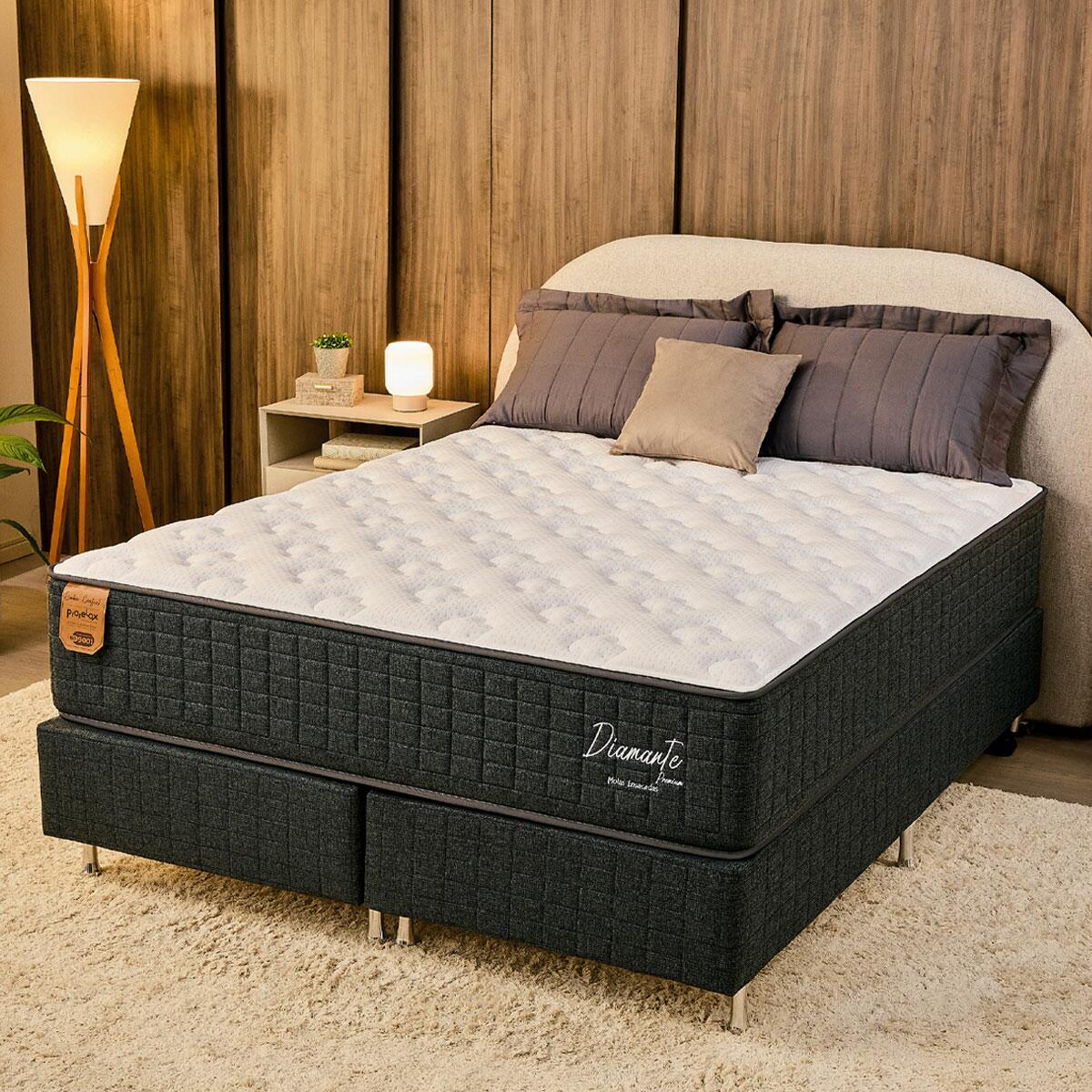Cama Box King D-33 e D-28 Prorelax Diamante 193x203x71