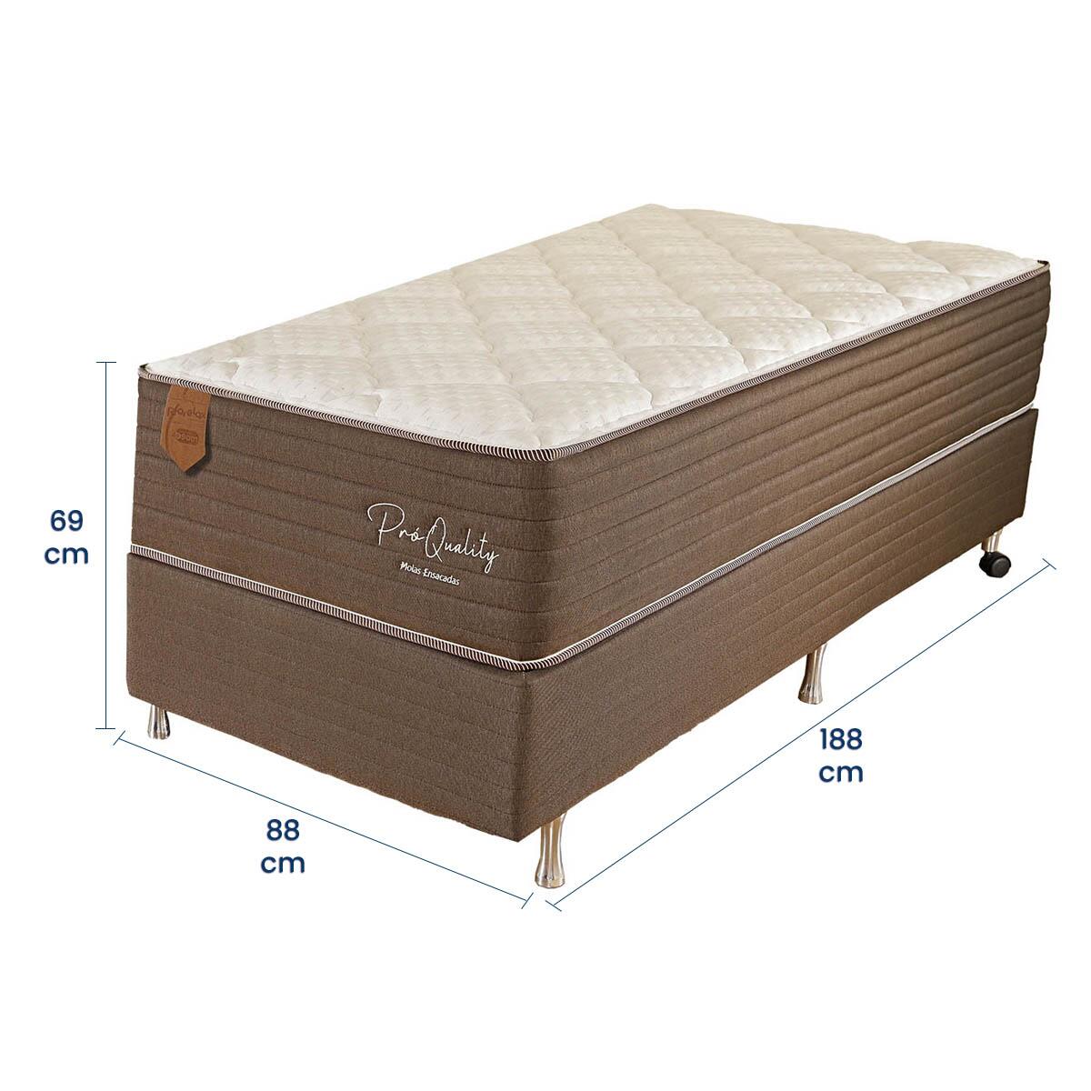 Cama Box Solteiro Prorelax Pro Quality 88x188x69 | Modema