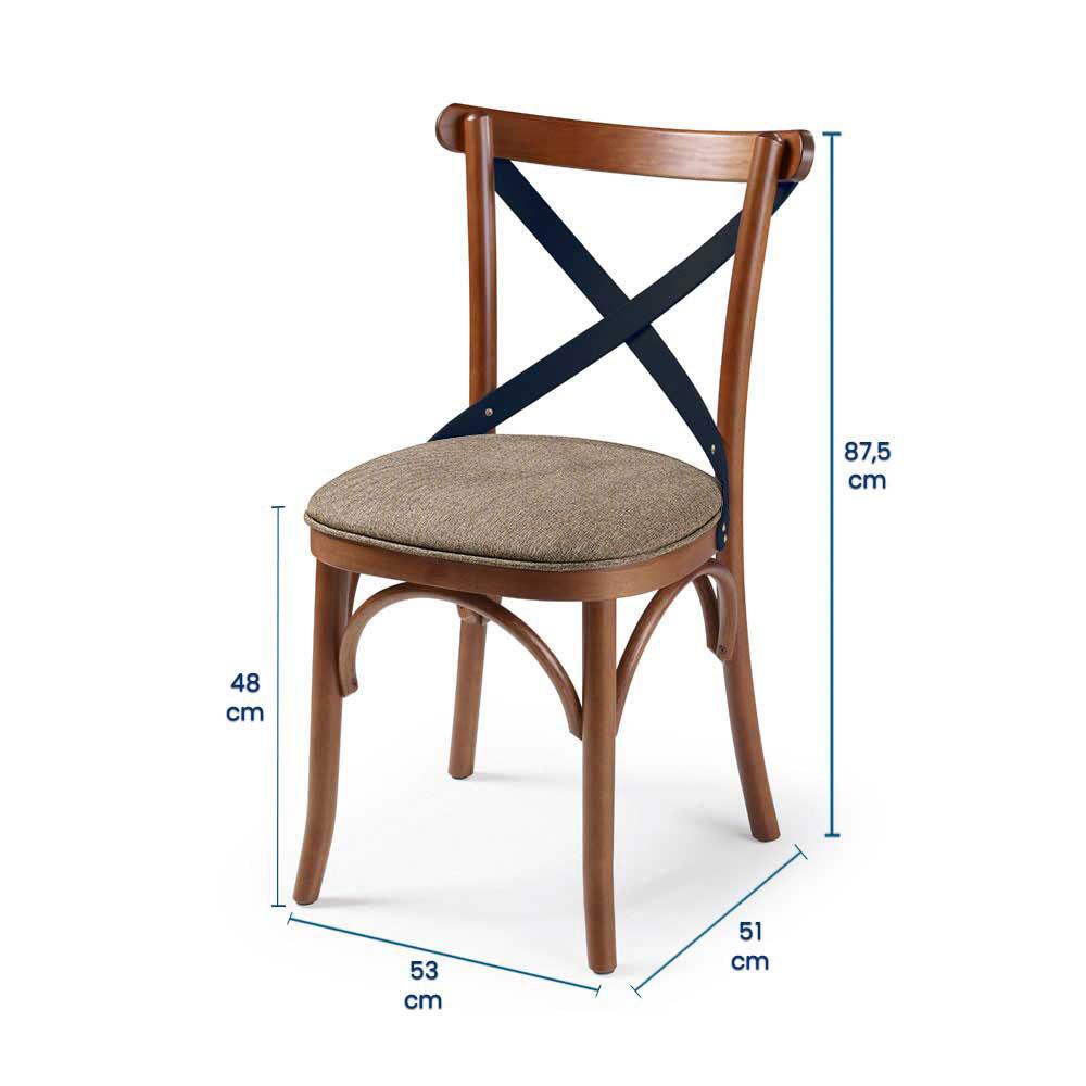Jogo de cadeiras de madeira