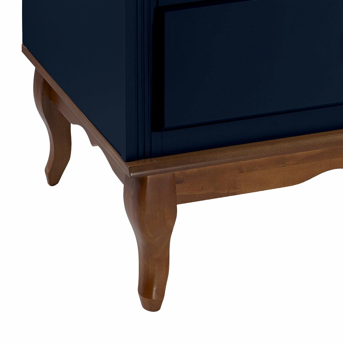 Balcão Cozinha de Madeira 60cm 03 Gavetas Linz Moveis