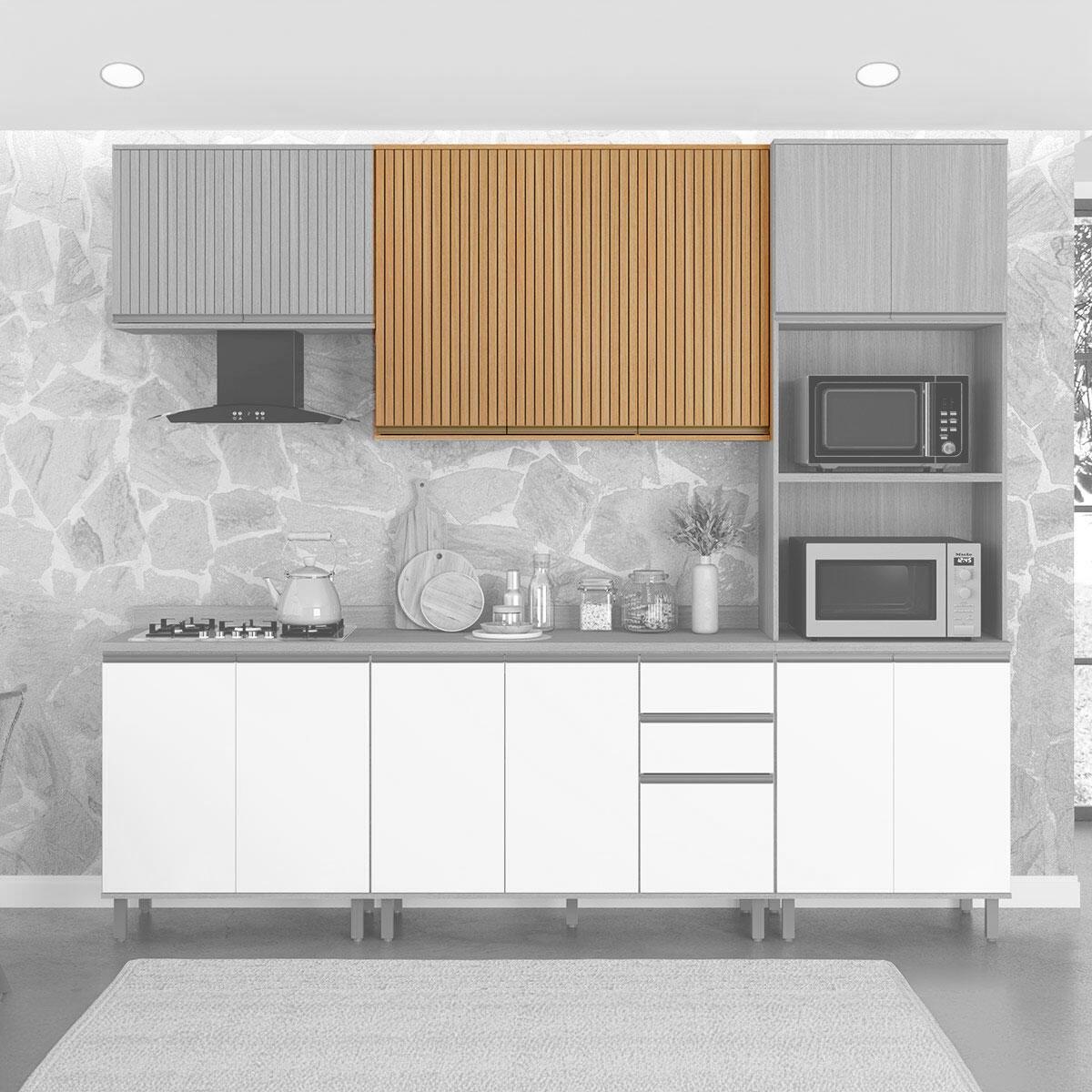 プラットホーム Armário Aéreo de Cozinha Nova Dubai Casamia 3913