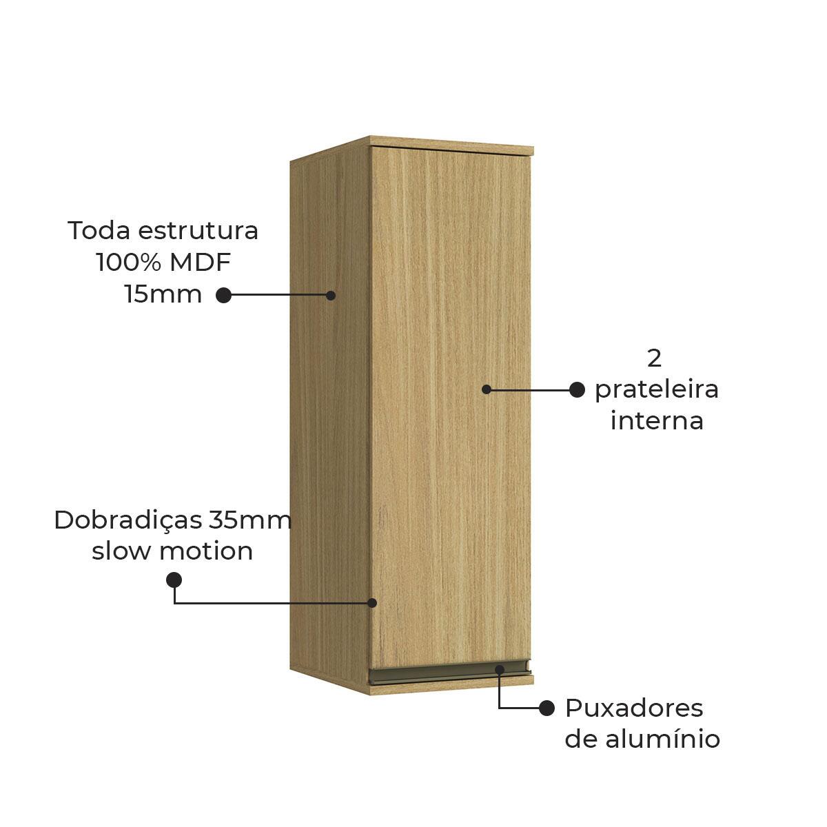 Armário Aéreo de Cozinha Nova Dubai Casamia 3939