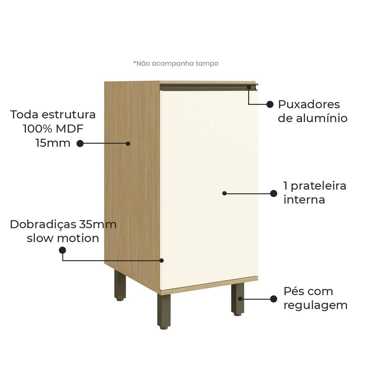 Balcão de Cozinha Nova Dubai Casamia 3934