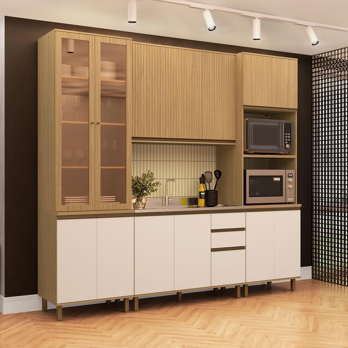 Cozinha Completa 13 Portas Nova Dubai Casamia AMB02