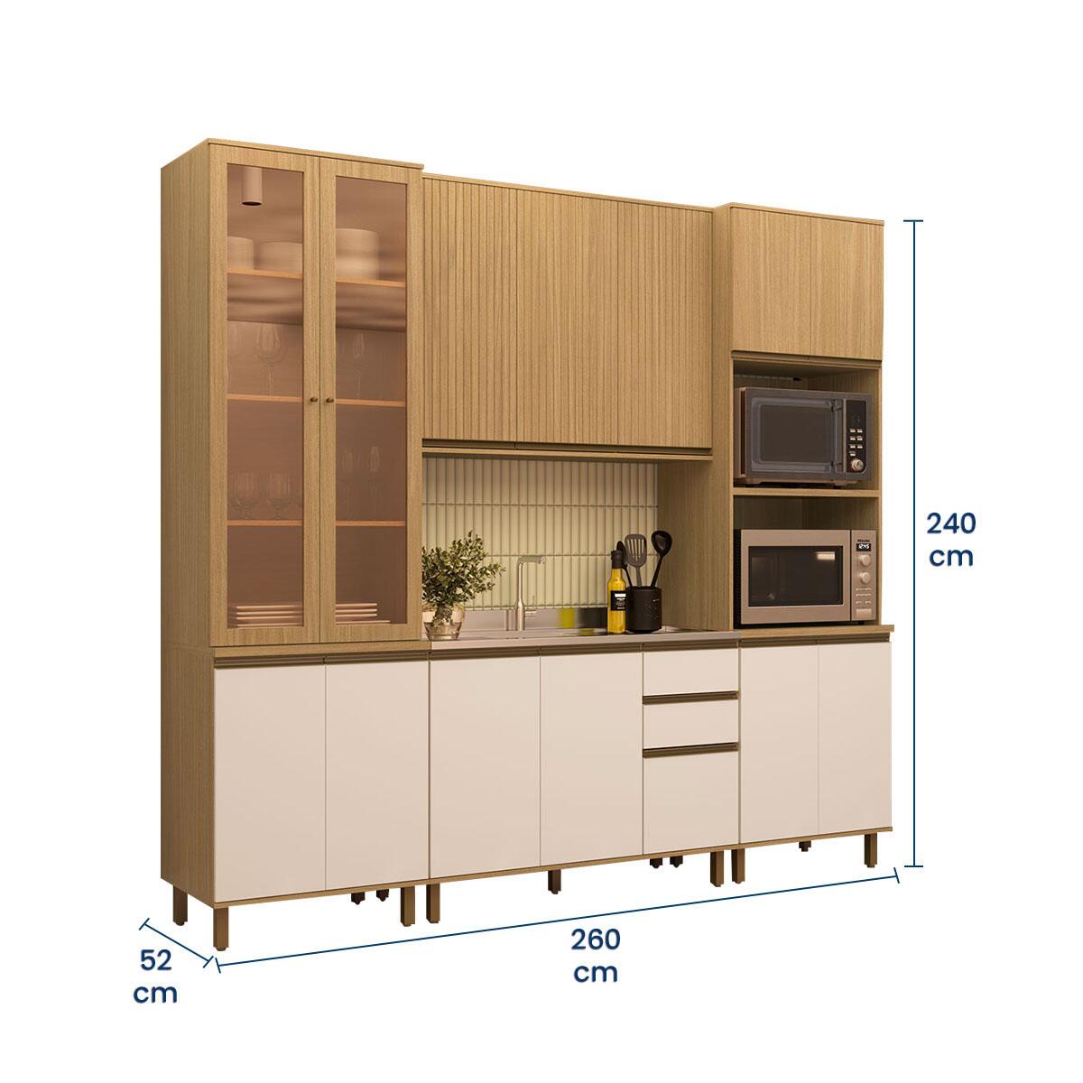 Cozinha Completa 13 Portas Nova Dubai Casamia AMB02