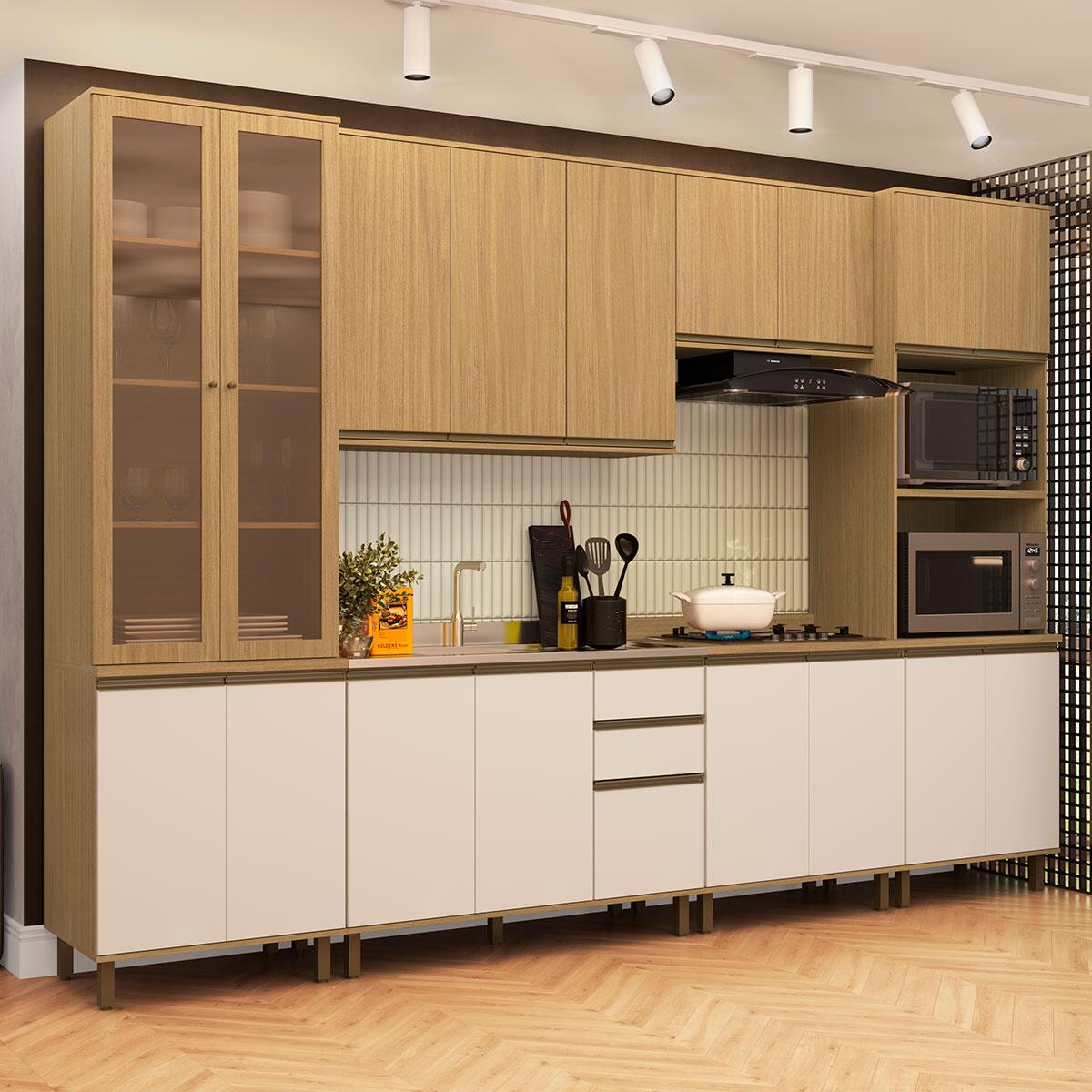 Cozinha Completa 17 Portas Nova Dubai Casamia AMB05