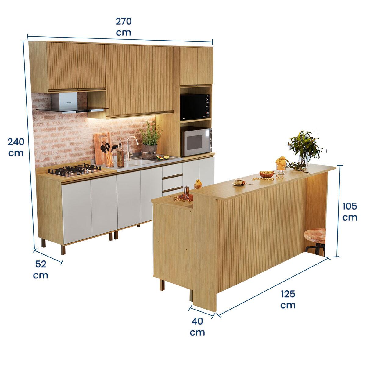 Cozinha Completa 15 Portas Nova Dubai Casamia AMB06