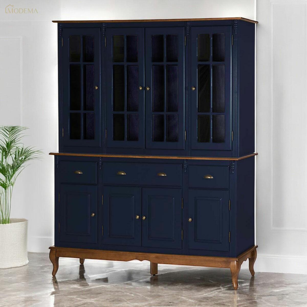 Cristaleira Arca e Oratório 8 Portas 3 Gavetas de Madeira