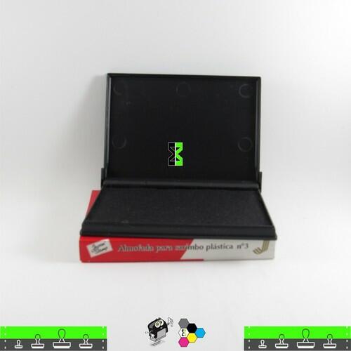 Almofada Para Carimbos Tinta Preta - 11 X 7 cm Japan Nº 3