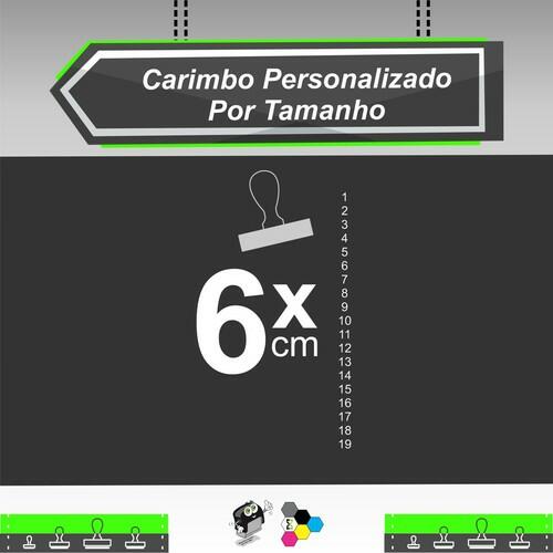 Carimbo em Madeira 6 cm