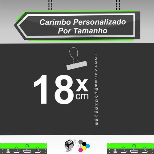 Carimbo em Madeira 18 cm