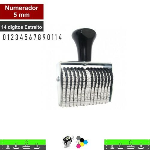 Carimbo Numerador Manual 5mm 14 Fitas
