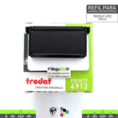 Refil TRODAT 4912 - para Carimbo Autoentintado