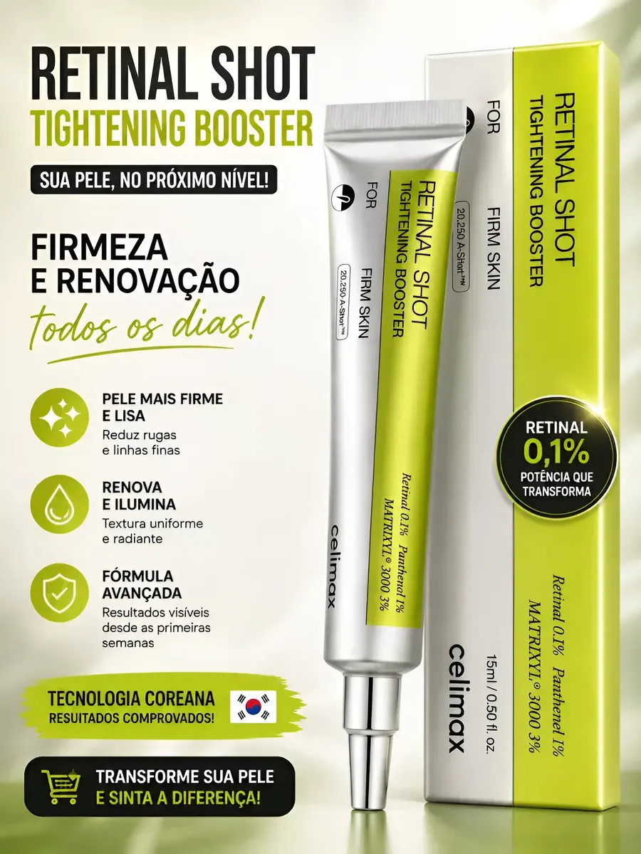 2028様のものと celimax Retinal Shot Celimax Retinal Shot - O Booster Coreano que Revoluciona sua Pele