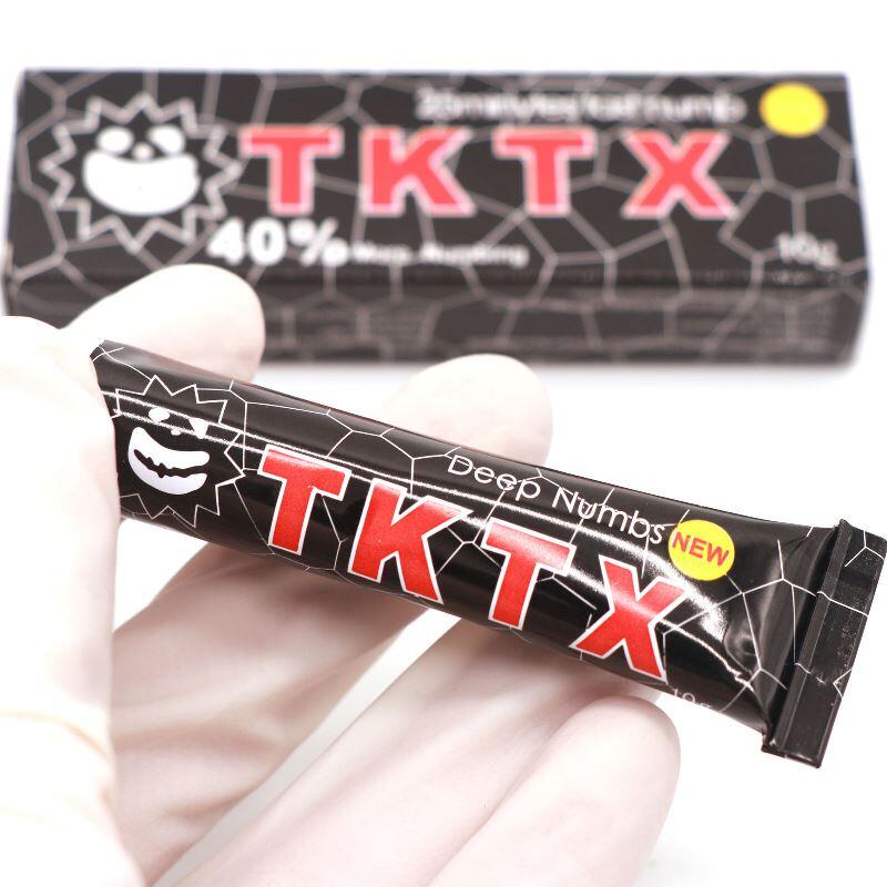 pomada anest?sica TKTX black diferen?a das cores