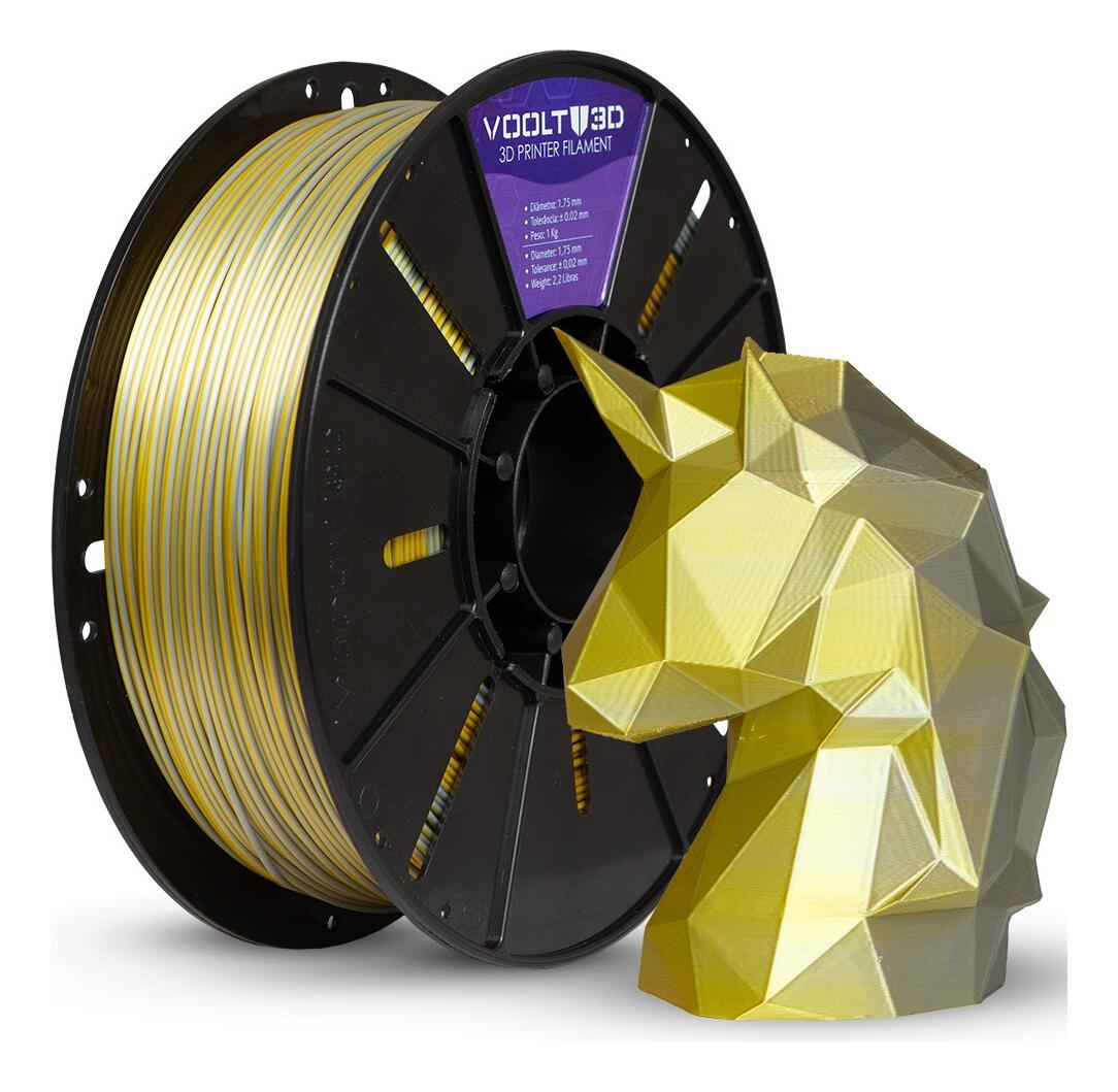 Comprar Filamento 3d Impressão Duo Color Voolt 3d Pla 1kg 1,75mm