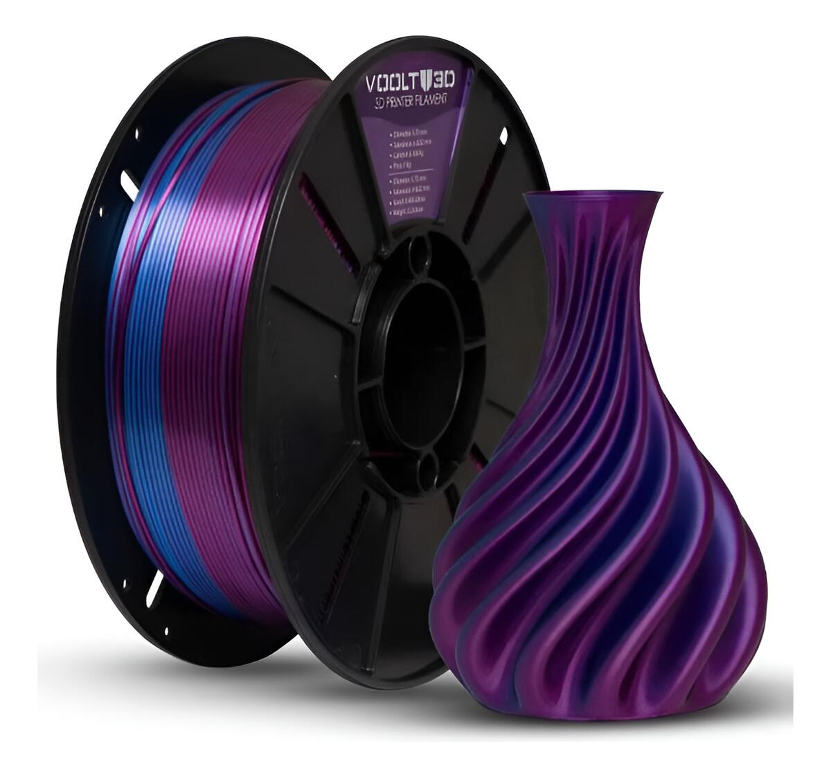 Comprar Filamento 3d Impressão Duo Color Shadow Voolt 3d Pla 1kg 1,75mm ...