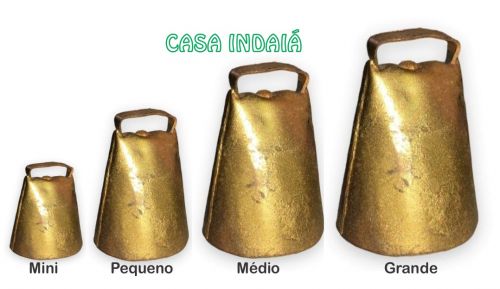 Comprar Sino de Vaca nº 4 Grande (10cm) - R$25,00 - casaindaia.com.br