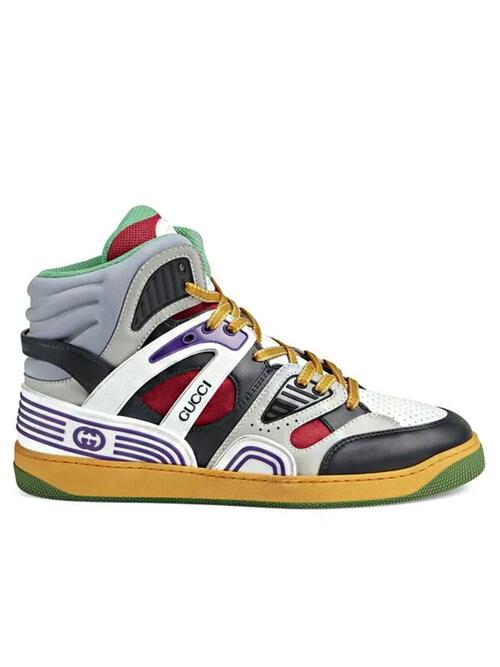 Comprar Gucci Tênis cano alto Basket Multicolor - R$1.499,34