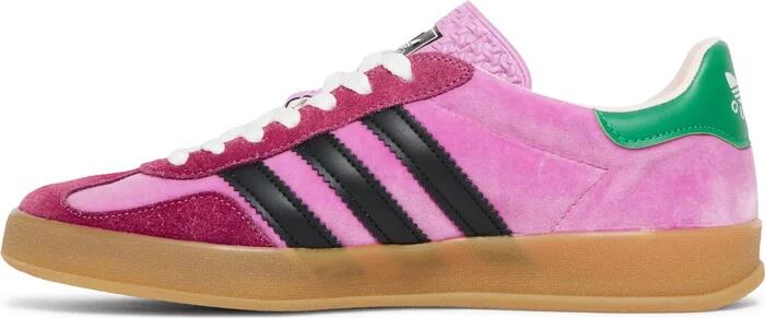 adidas gazelle silver green womens Adidas Gazelle Indoor Collegiate Green Lucid Pink main image 1