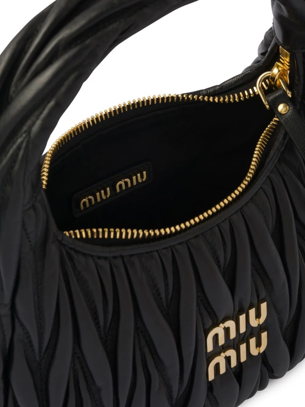 Comprar Bolsa hobo Miu Wander matelassê mini Miu Miu - R$3.100,00