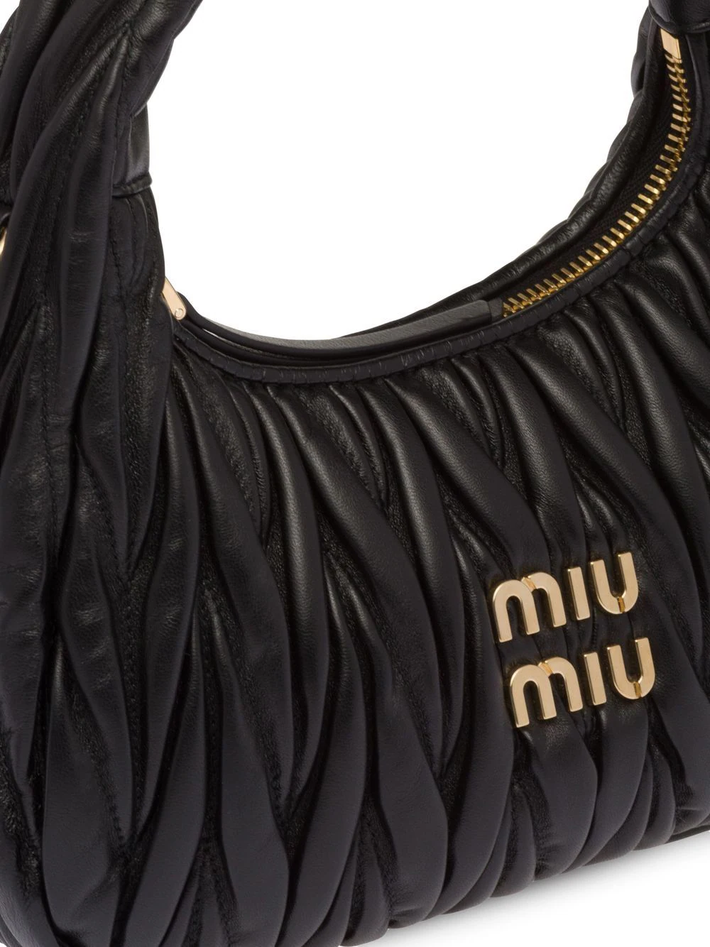 Comprar Bolsa hobo Miu Wander matelassê mini Miu Miu - R$3.100,00