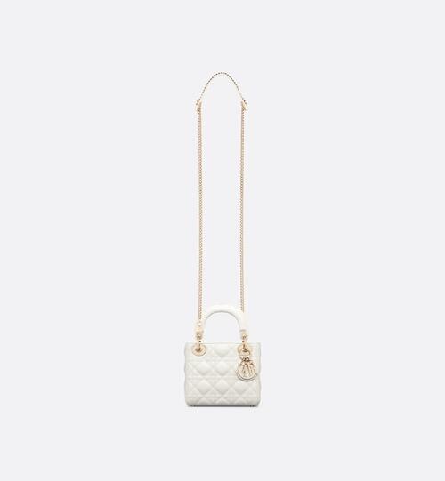 Comprar Bolsa Lady Dior míni Preta Latte - R$3.300,00