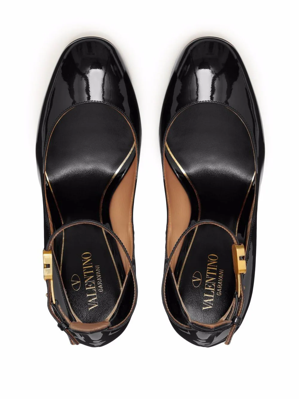 Comprar Scarpin Preto Valentino Garavani Tan-Go de couro