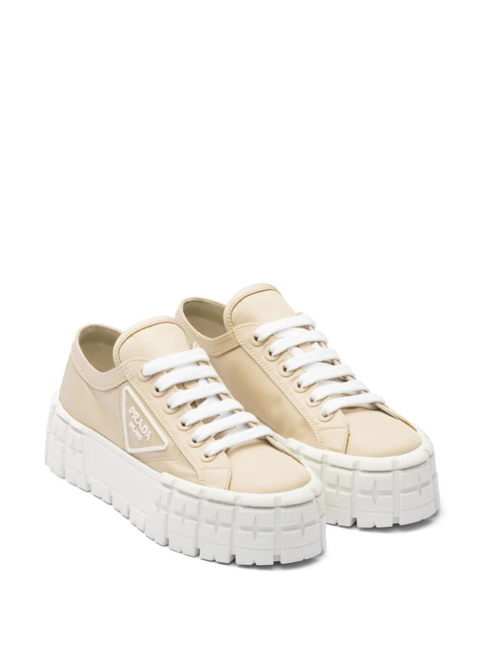 Comprar Tênis Prada Double Wheel em tecido de gabardine - R$2.730,05