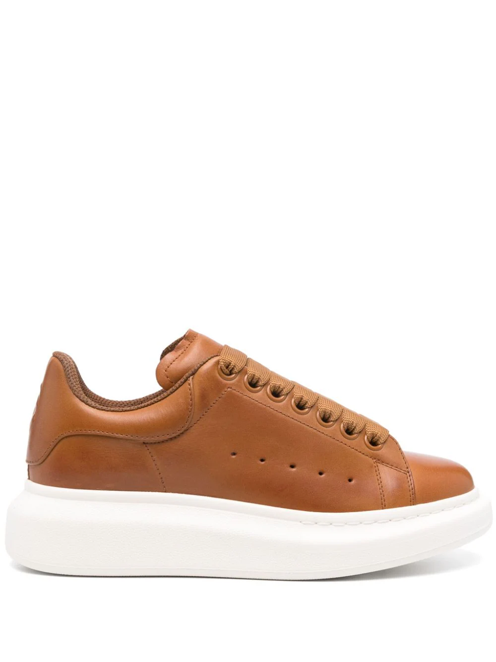 【初版】 ALEXANDER McQUEEN Comprar Tênis oversized Alexander McQueen caramelo com cadarço