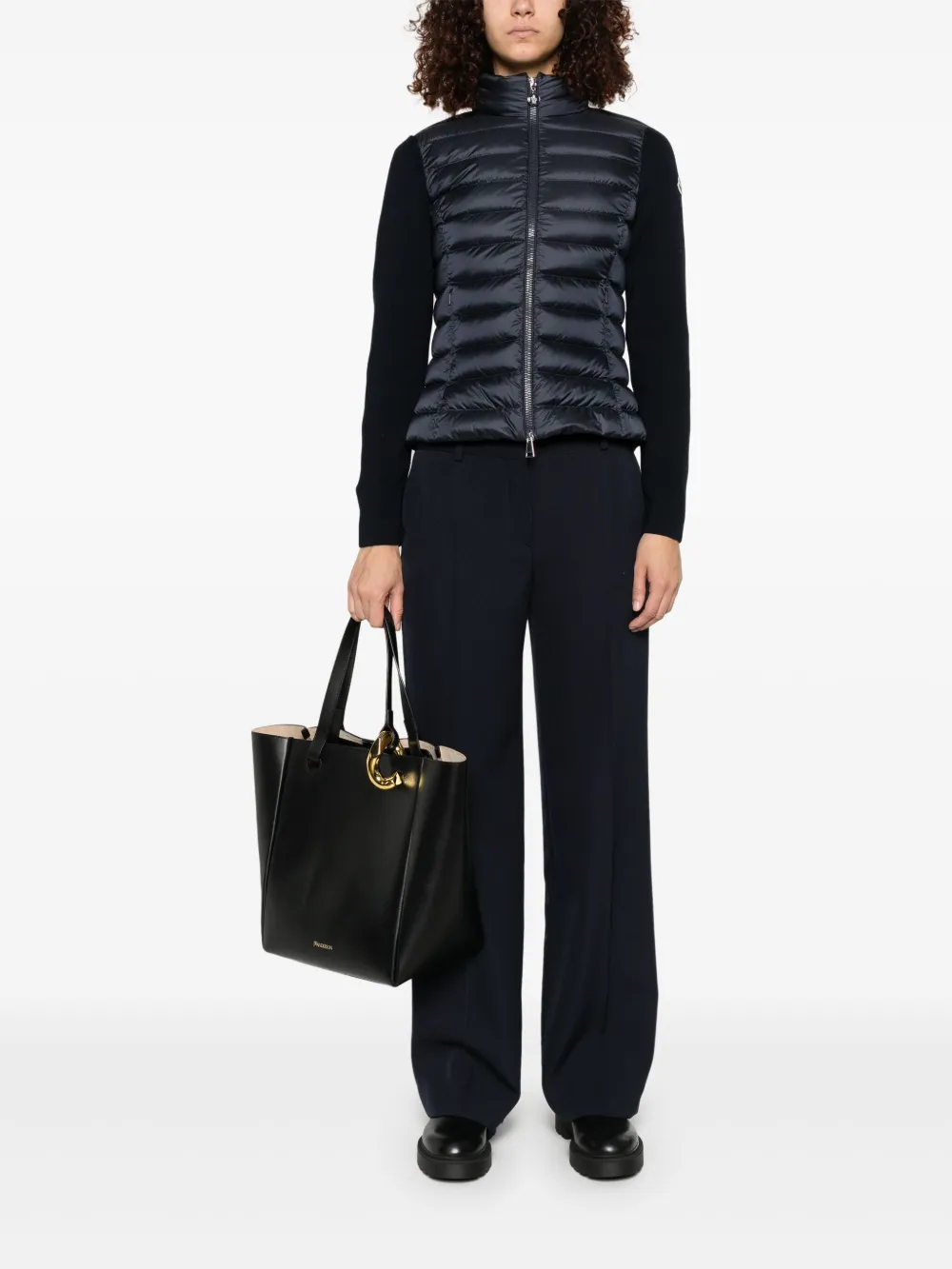 Comprar Cardigan matelassê com zíper Moncler - R$3.100,00