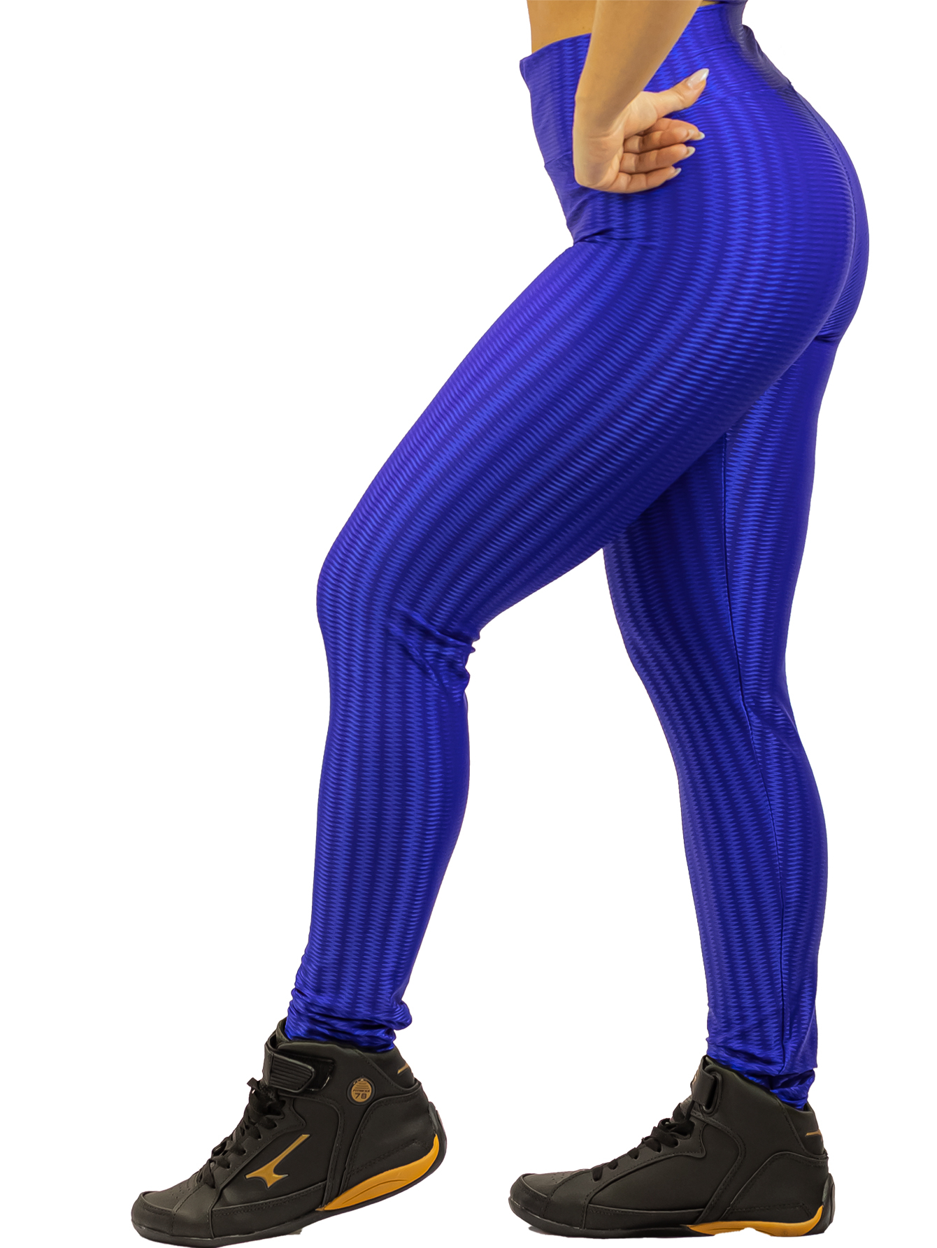 Legging 3d Azul Calça Legging Poliamida 3D Academia Feminina Trix Fit