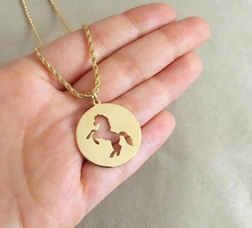 Colar Horse Gold - Redondo