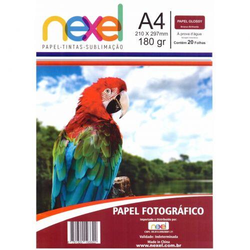 Comprar Papel Fotográfico Glossy A4 180g 20 Folhas Nexel - a partir de ...
