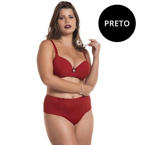 Kit Robe De Tule Conjunto Lingerie Sexy Plus Size Vermelho - Compre Agora