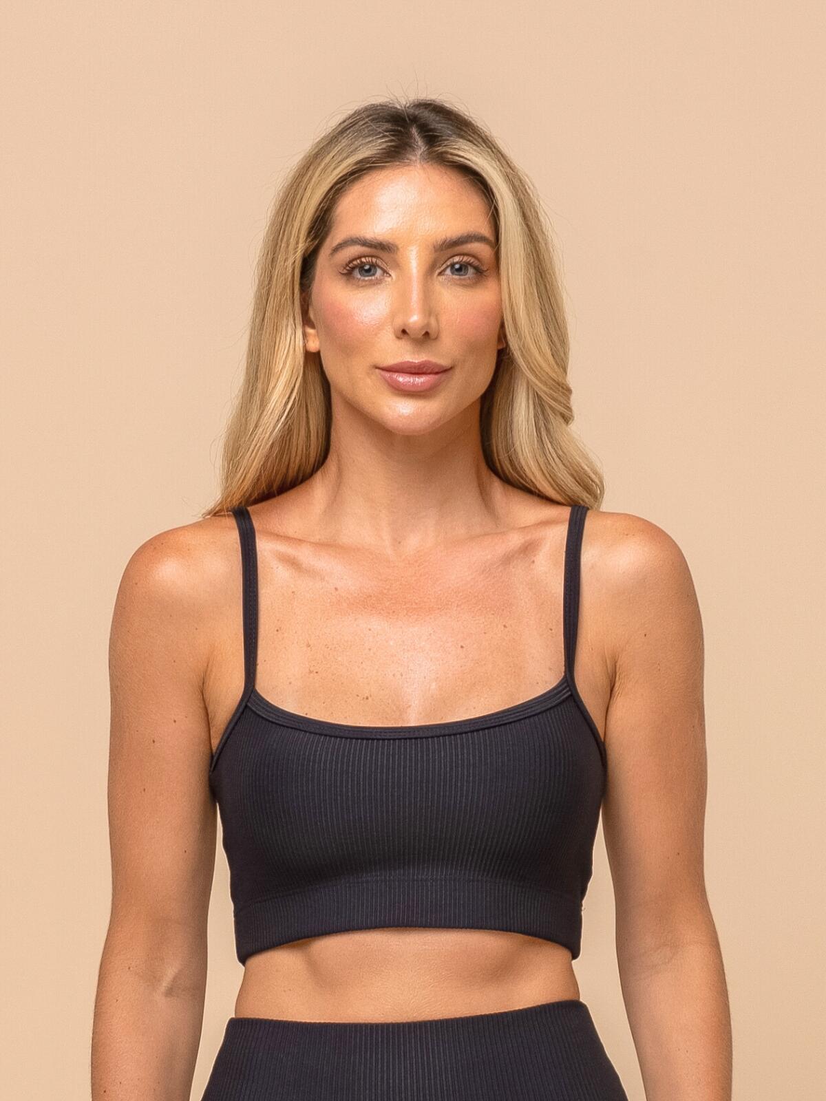 Top Olivia Rib Canelado | Ideal para yoga e atividades leves