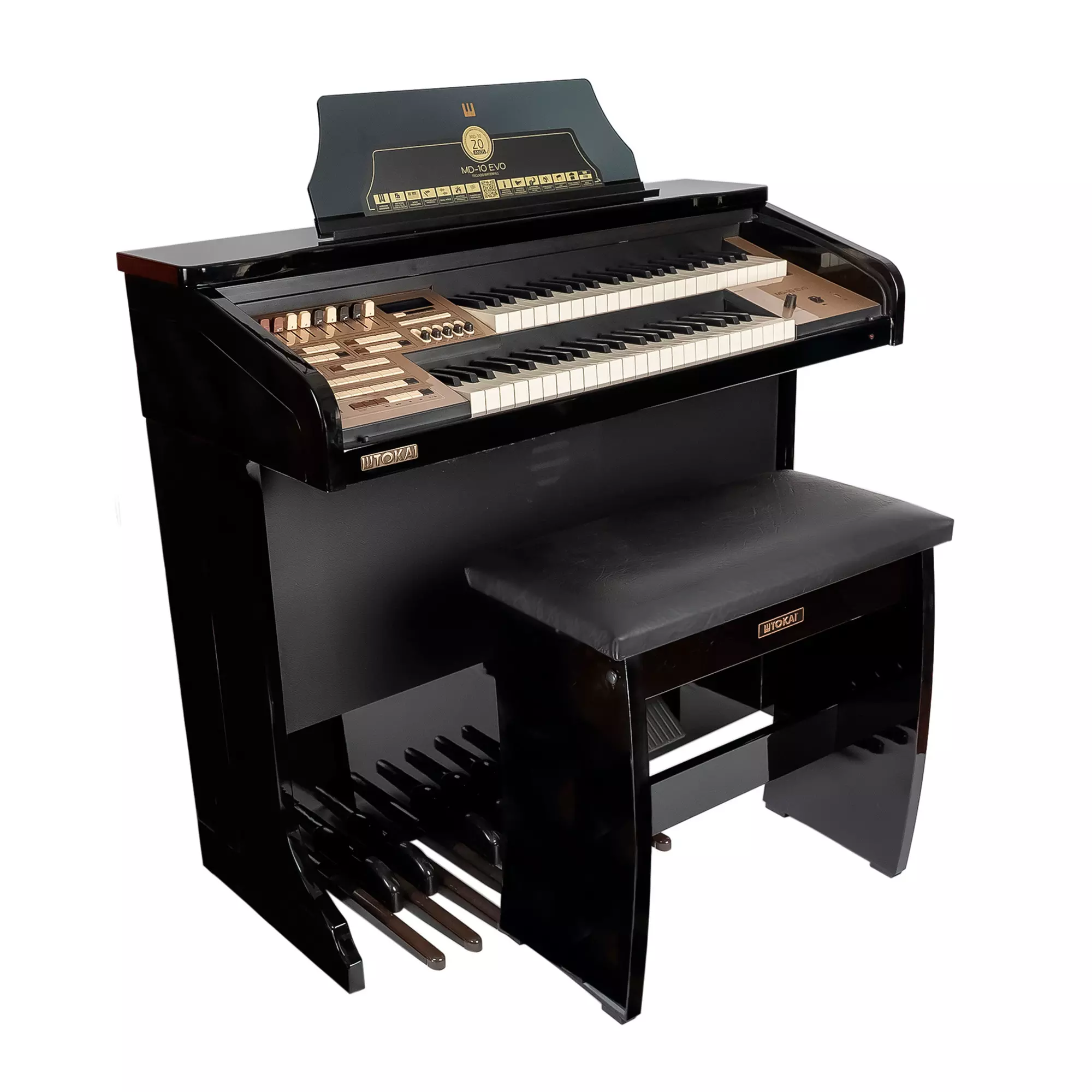Comprar Órgão Eletrônico TOKAI MD-10 EVO Preto Brilho - a partir
