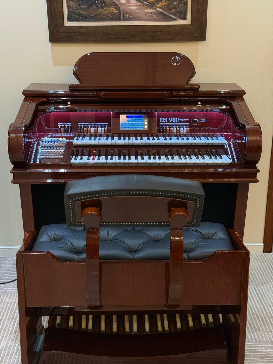 Comprar Órgão Eletrônico Harmonia HS-900 Orquestra Imbuia Verniz