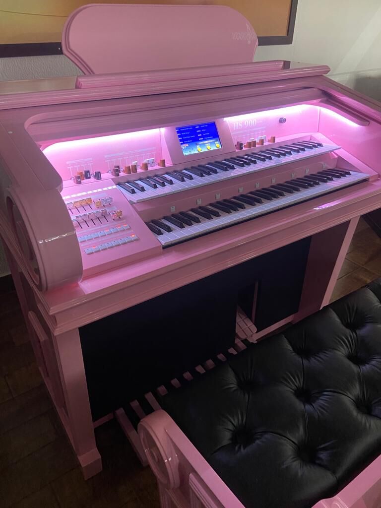 Comprar Órgão Eletrônico Harmonia HS-900 Luxo Rosa Bebê - a partir
