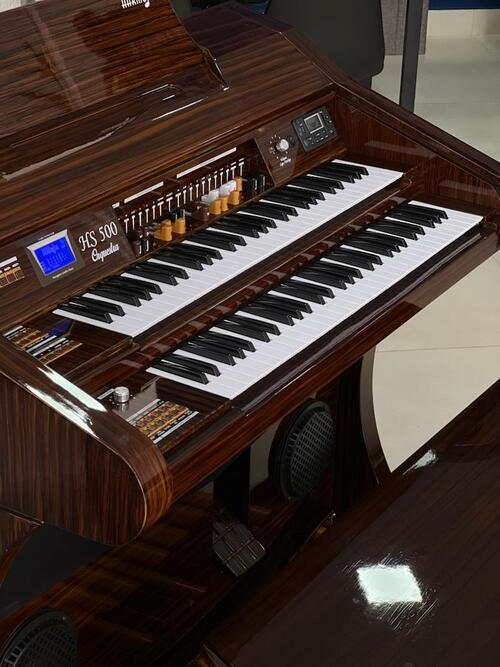 Comprar Órgão Eletrônico Harmonia HS-500 Orquestra Imbuia Verniz