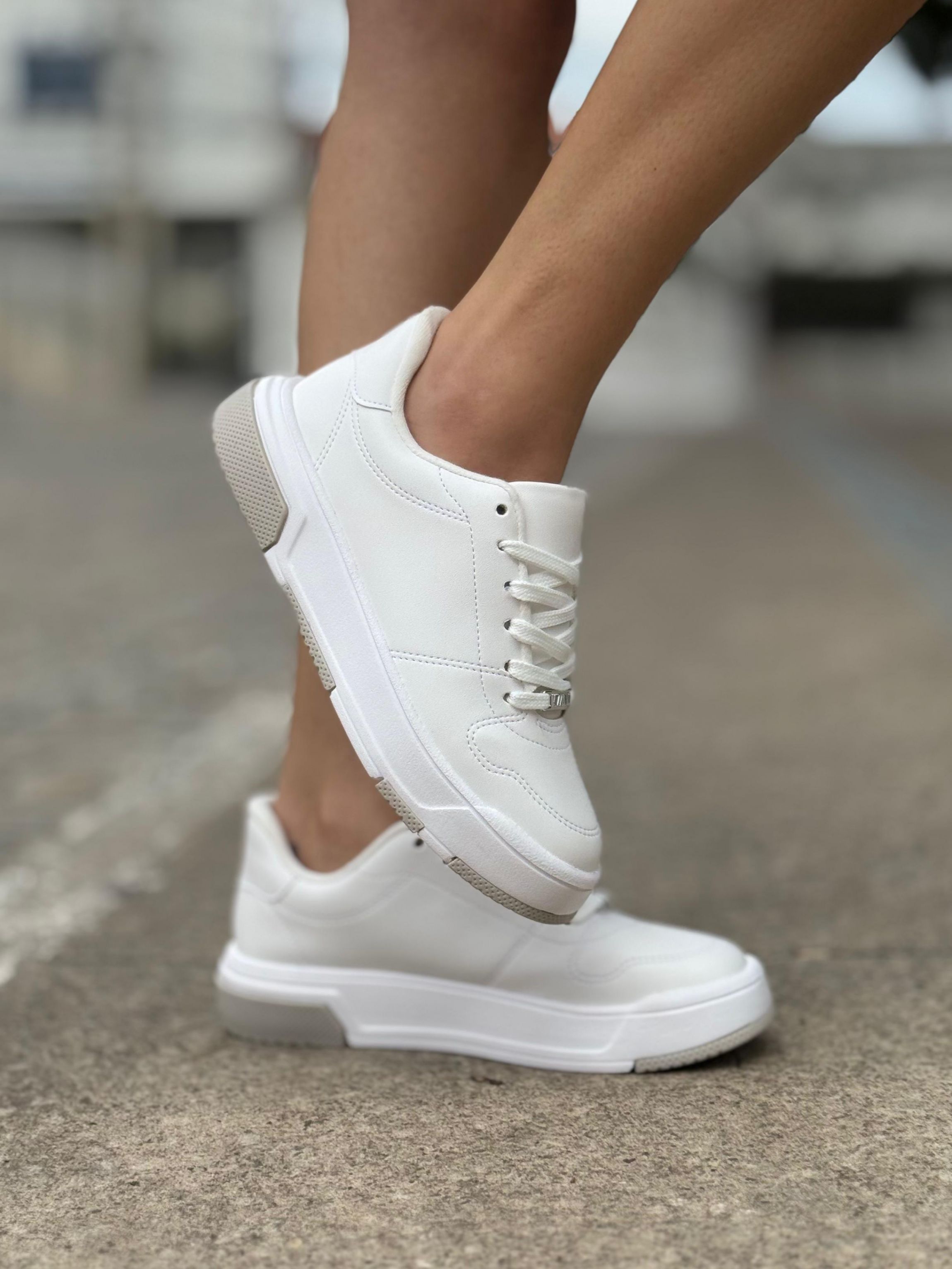 Vizzano Branco Tenis Vizzano Para Usar Com Vestido Tênis Branco