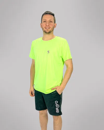 Comprar Camiseta Dry cool Inconfundível  Verde Neon - Bravo - Wave Beach  Tennis Store Maringá