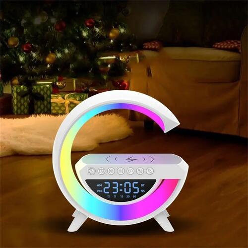 Luminaria G-Speaker Multifuncional Smart Station Led Caixa De Som Relógio